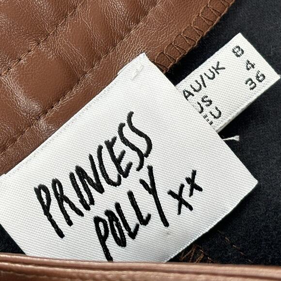 Princess Polly Brown Love Club Vegan Leather Pants - Picture 9 of 11